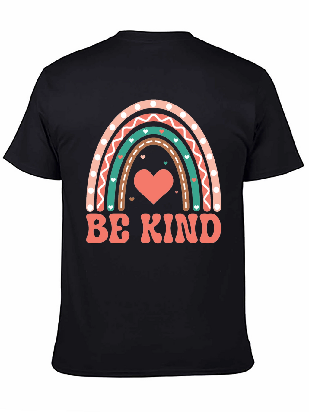Be Kind Heart Rainbow Graphic Tee