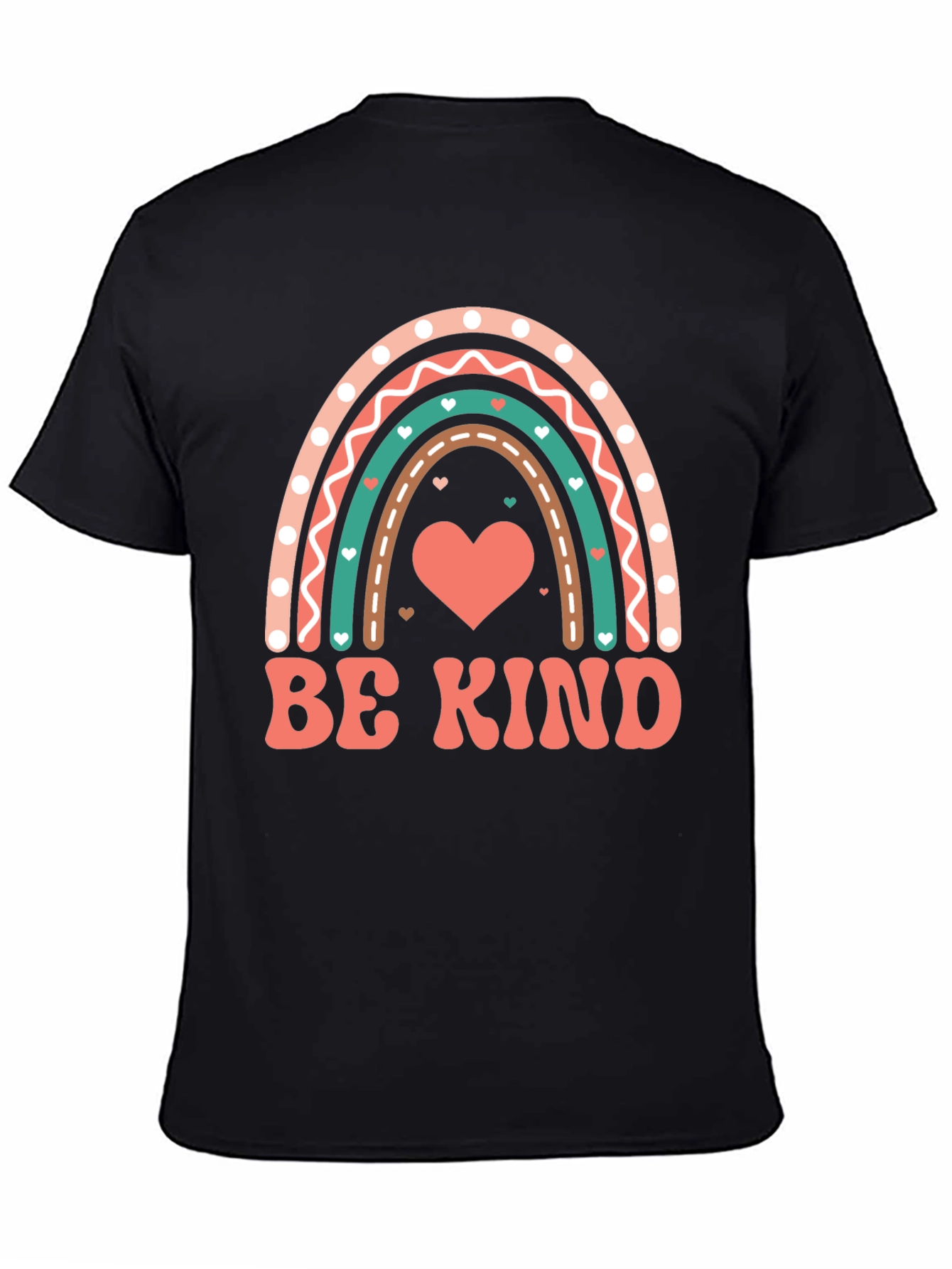 Be Kind Heart Rainbow Graphic Tee