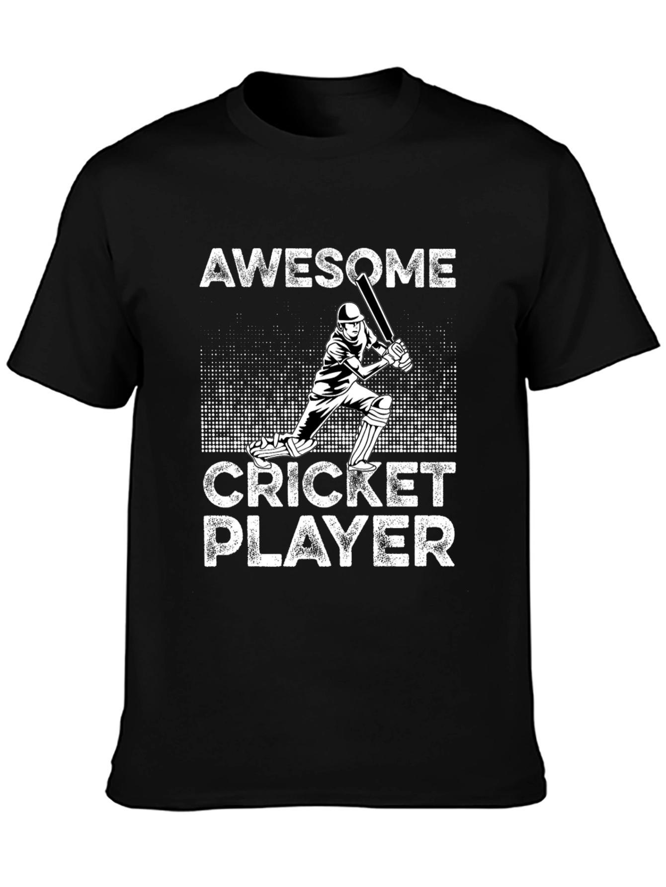 Awesome Cricket Player Graphic T-Shirt