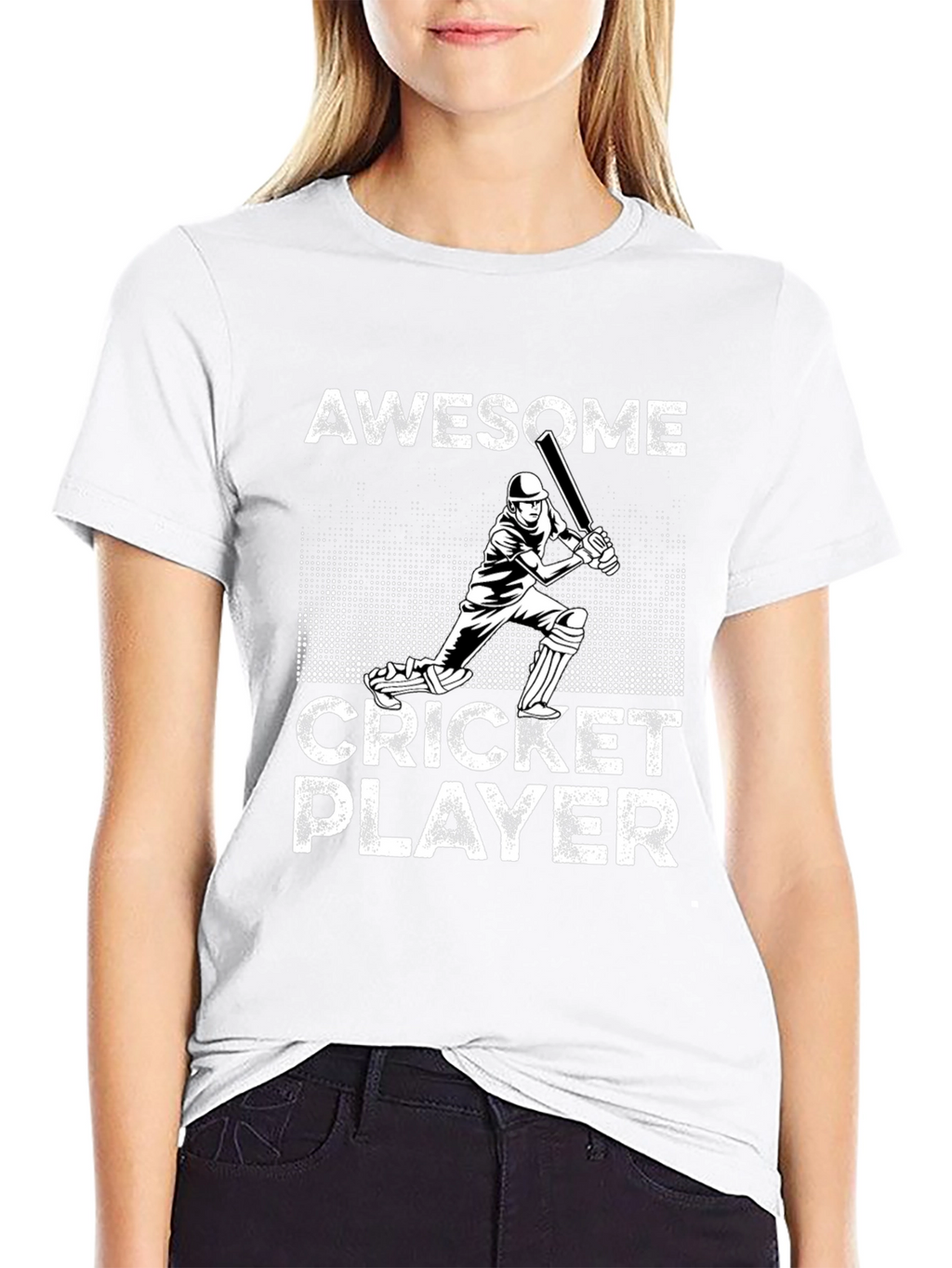 Awesome Cricket Player Graphic T-Shirt