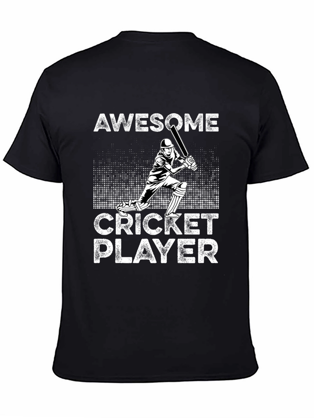 Awesome Cricket Player Graphic T-Shirt