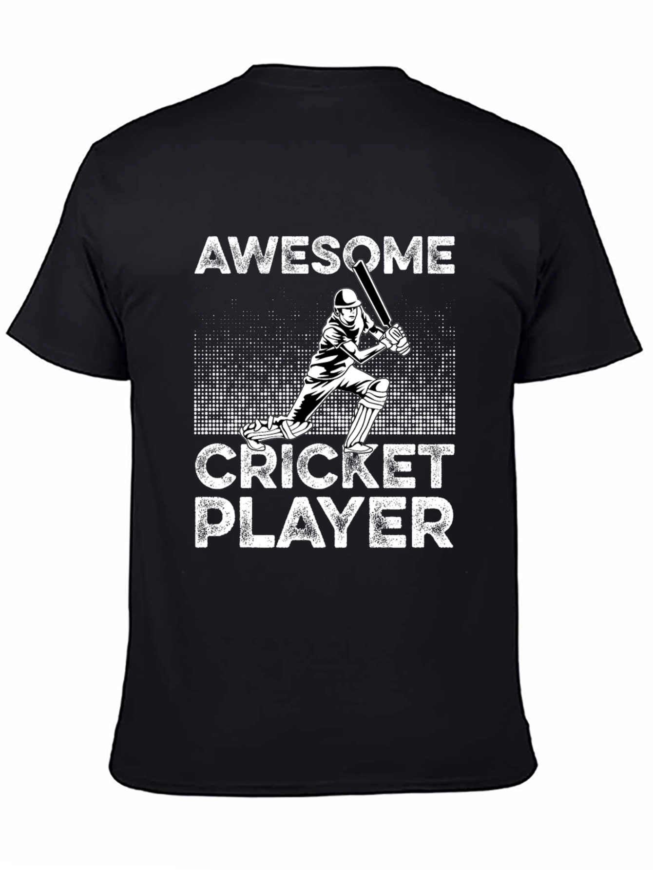 Awesome Cricket Player Graphic T-Shirt