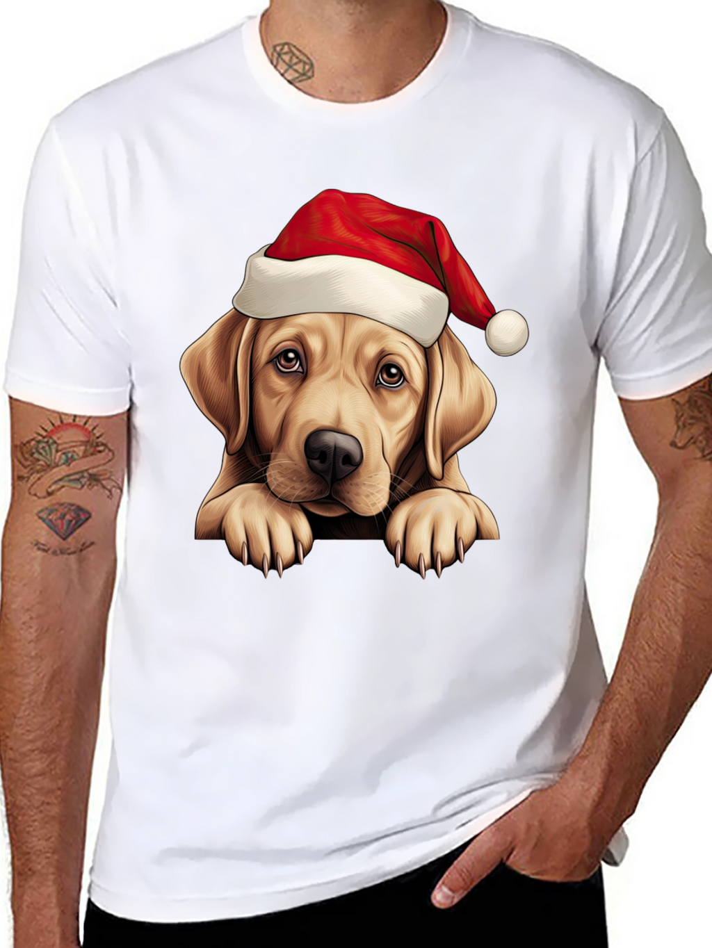 Christmas Labrador T-Shirt - Holiday Dog Tee