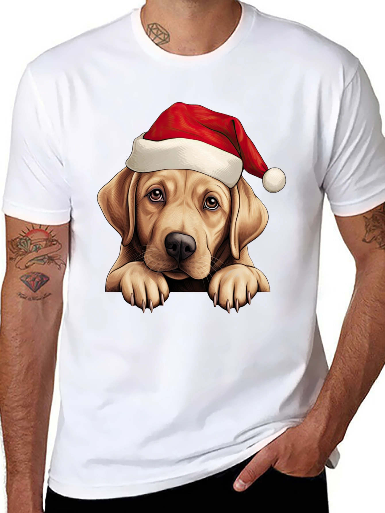 Christmas Labrador T-Shirt - Holiday Dog Tee