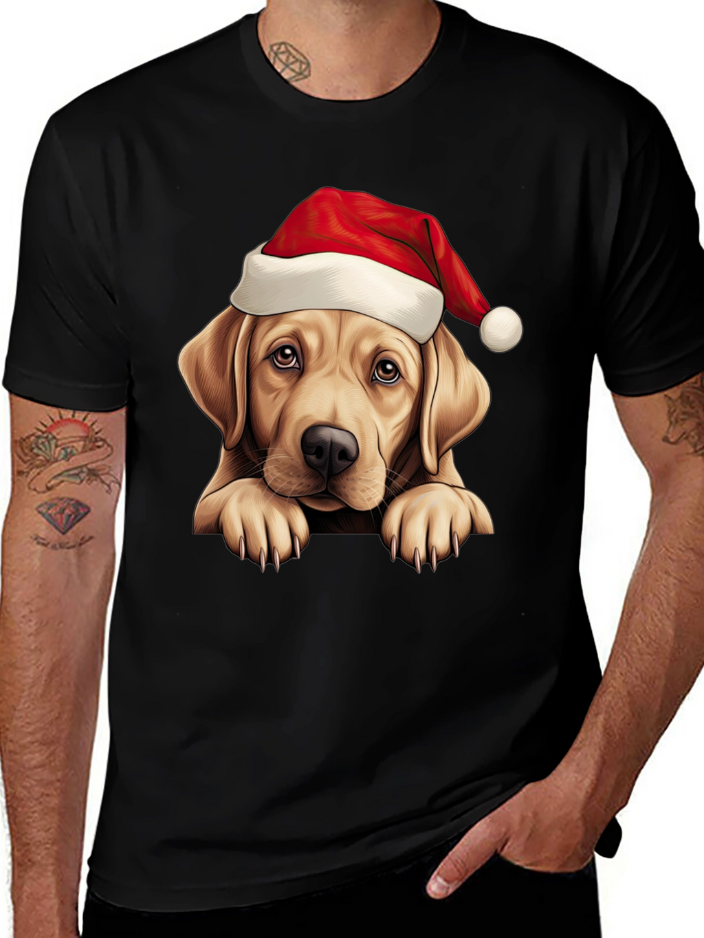 Christmas Labrador T-Shirt - Holiday Dog Tee