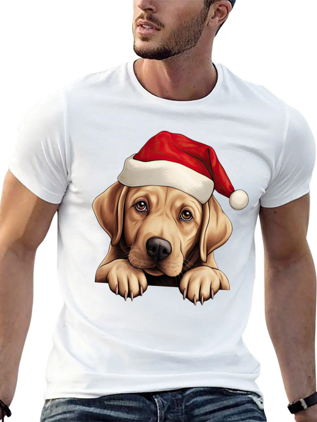 Christmas Labrador T-Shirt - Holiday Dog Tee