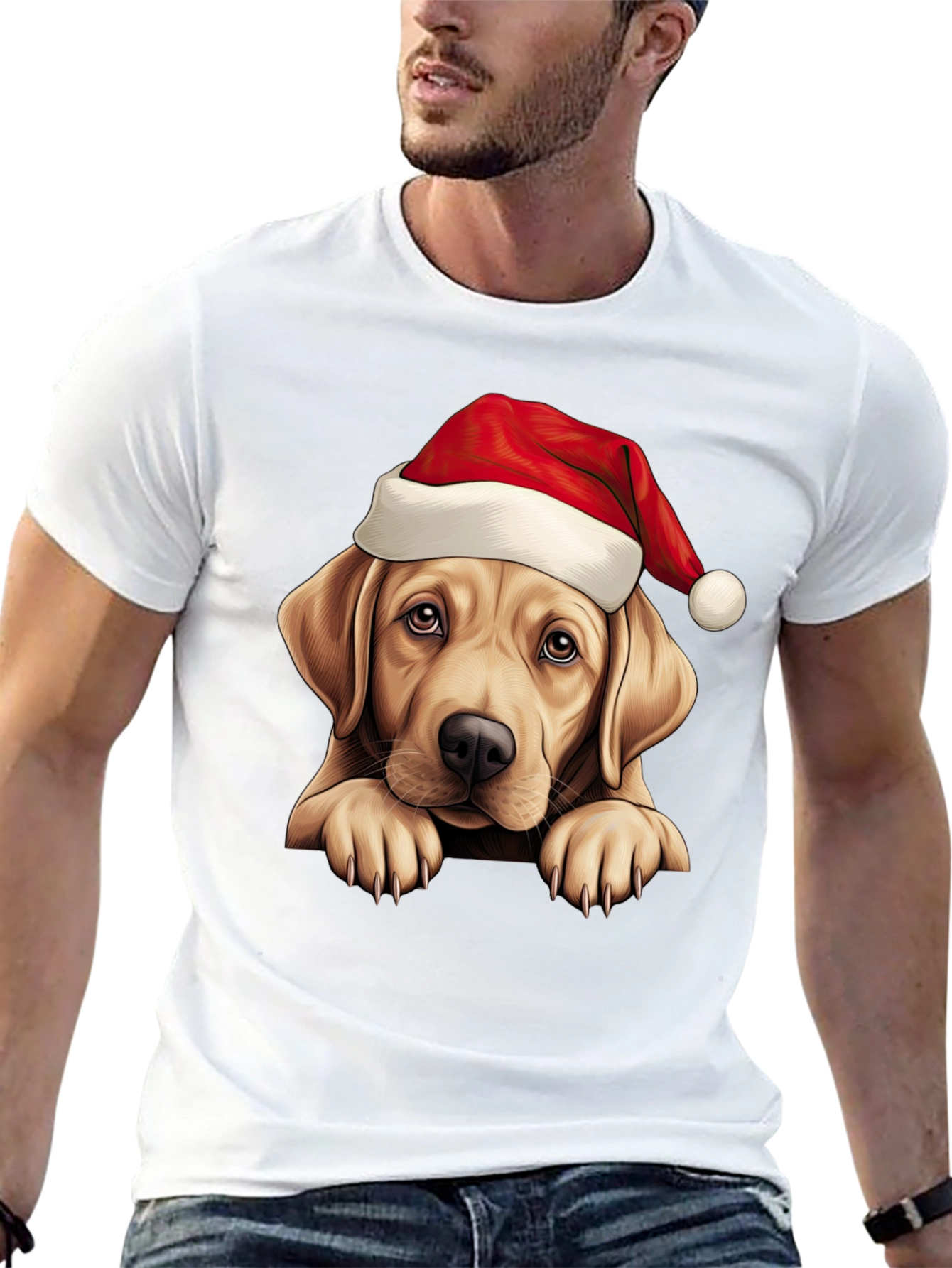 Christmas Labrador T-Shirt - Holiday Dog Tee