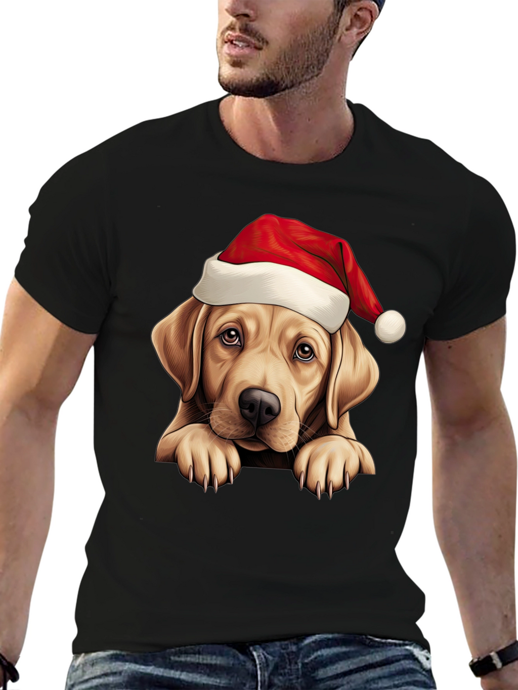 Christmas Labrador T-Shirt - Holiday Dog Tee