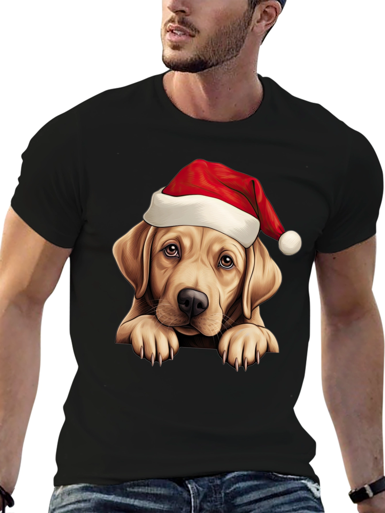 Christmas Labrador T-Shirt - Holiday Dog Tee