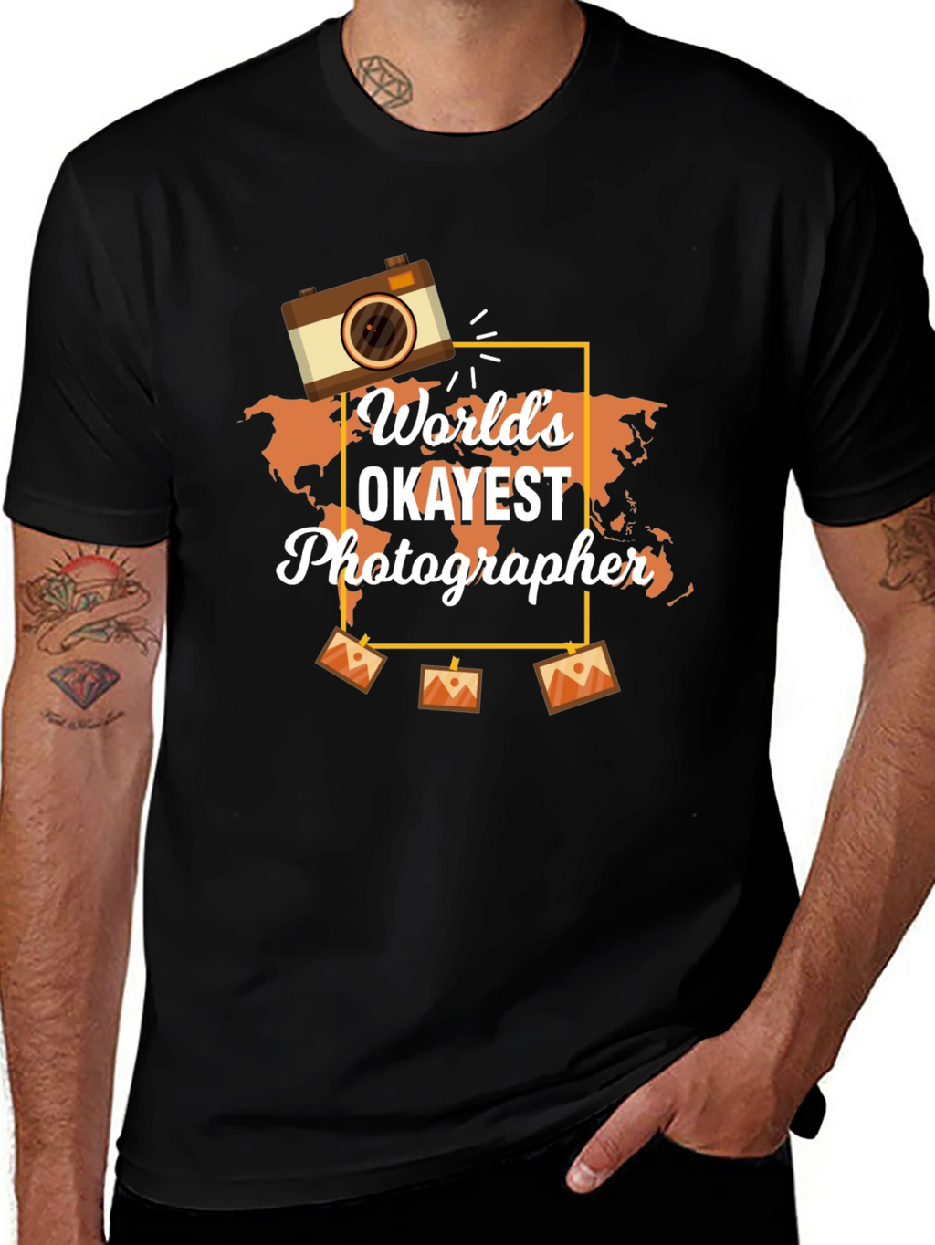 Worlds Okayest Photographer Graphic T-Shirt