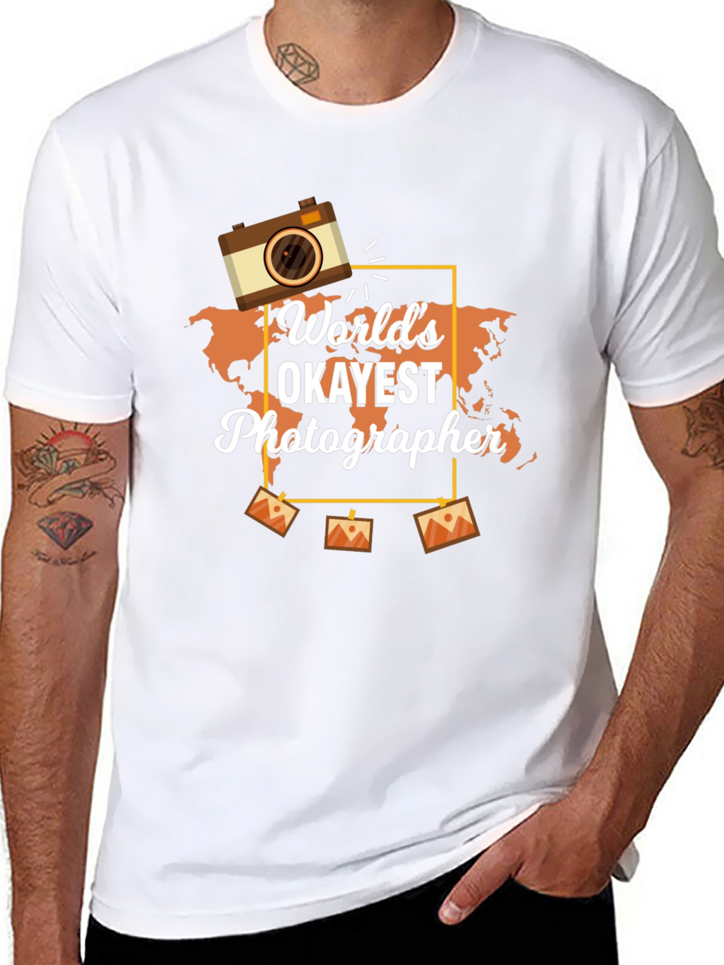 Worlds Okayest Photographer Graphic T-Shirt