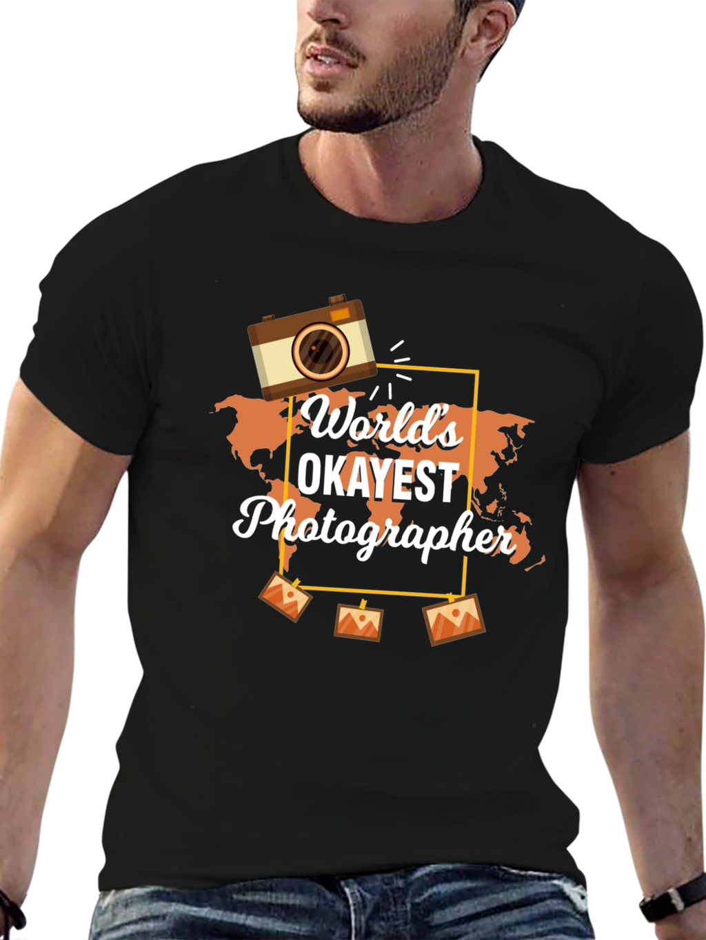 Worlds Okayest Photographer Graphic T-Shirt