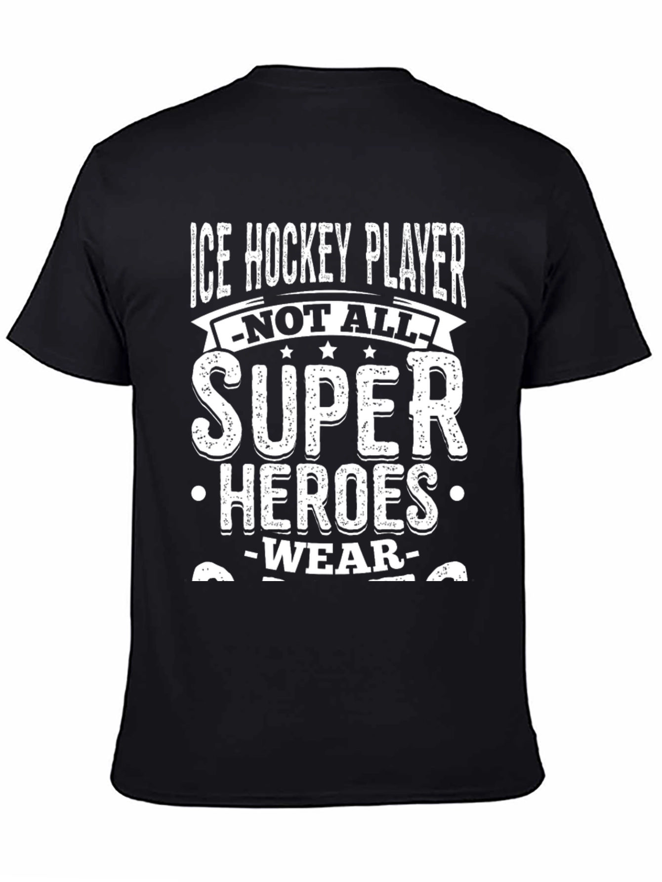 Ice Hockey Player Super Hero T-Shirt