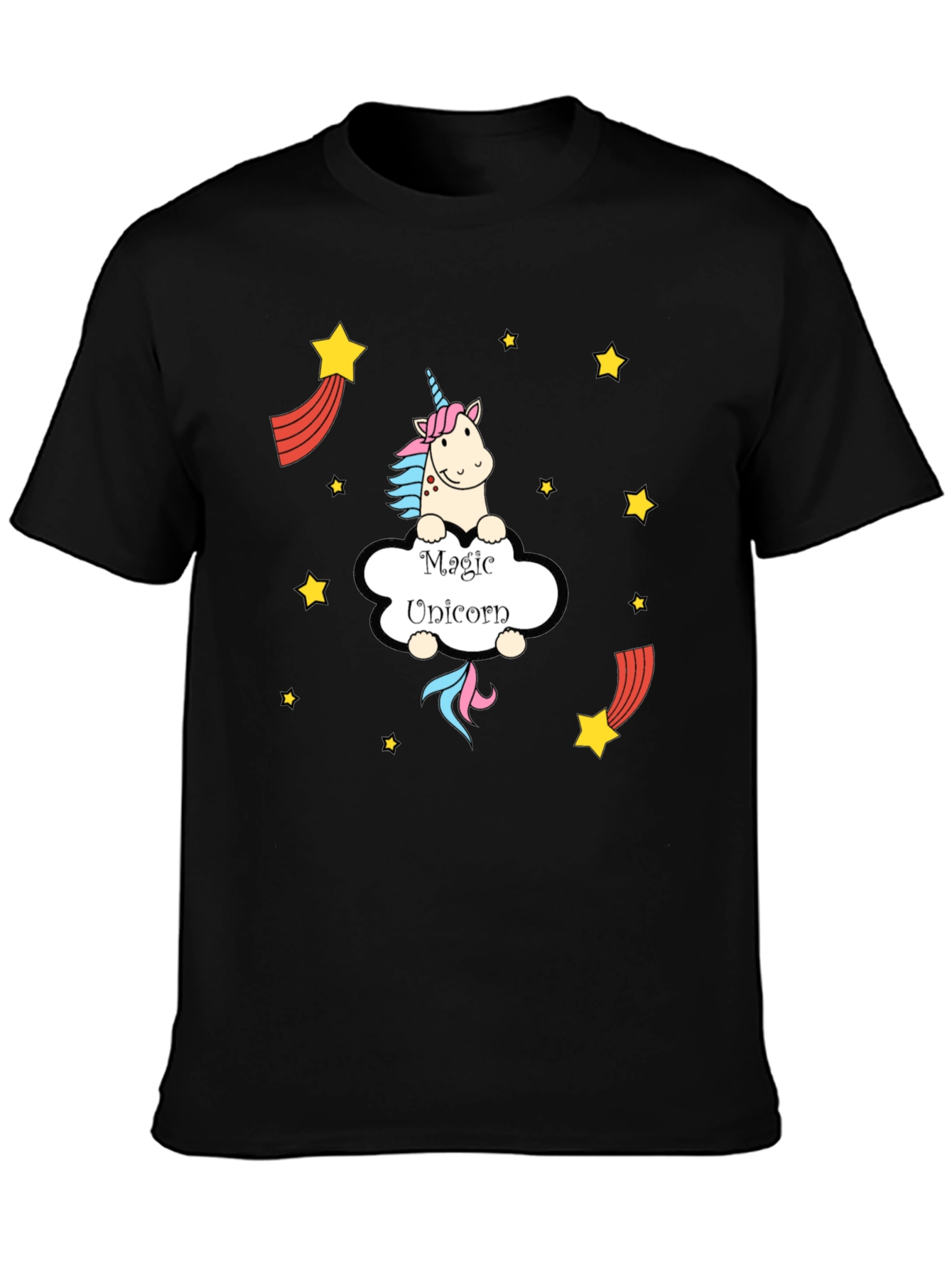 Magic Unicorn T-Shirt - Cute Cartoon Design