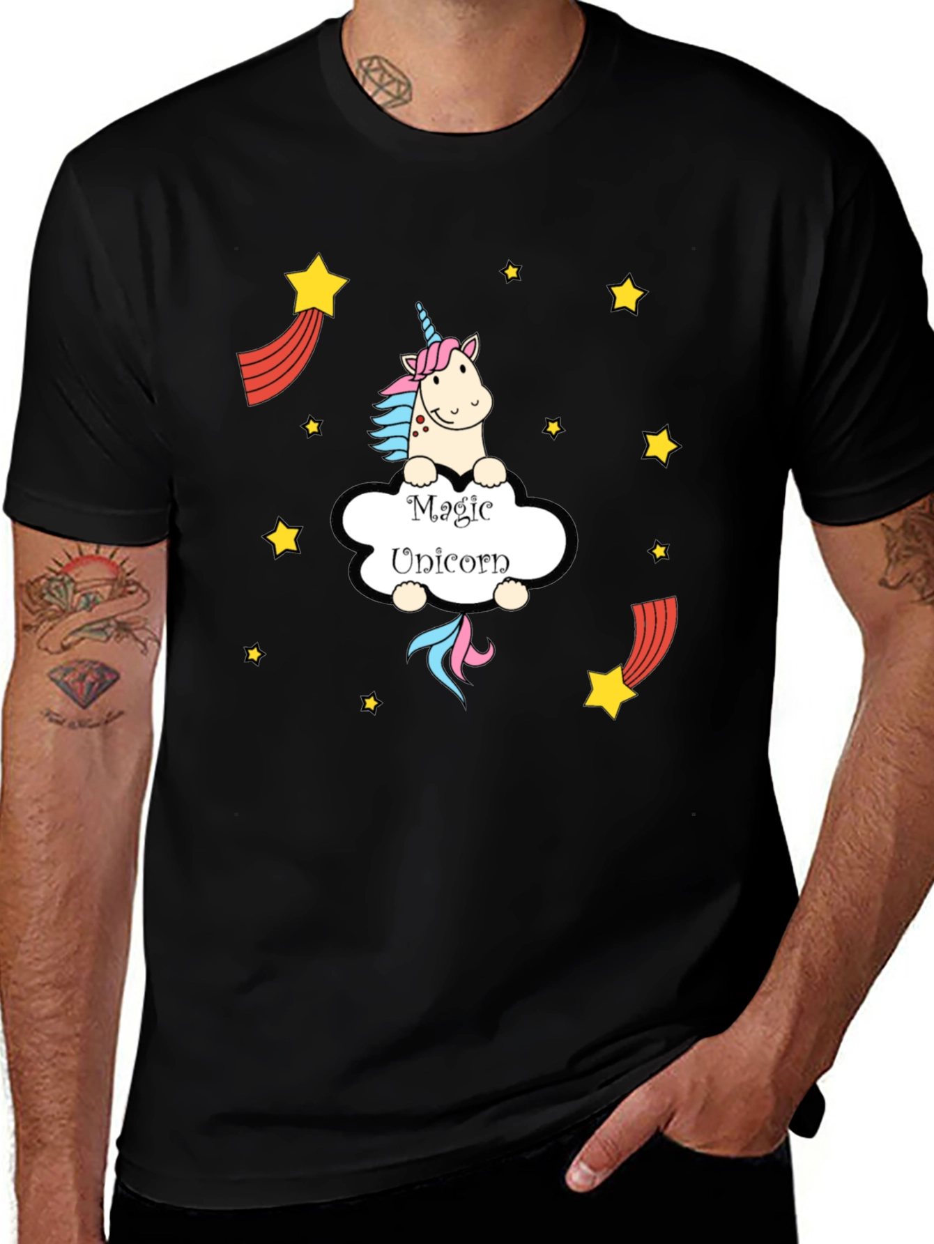 Magic Unicorn T-Shirt - Cute Cartoon Design