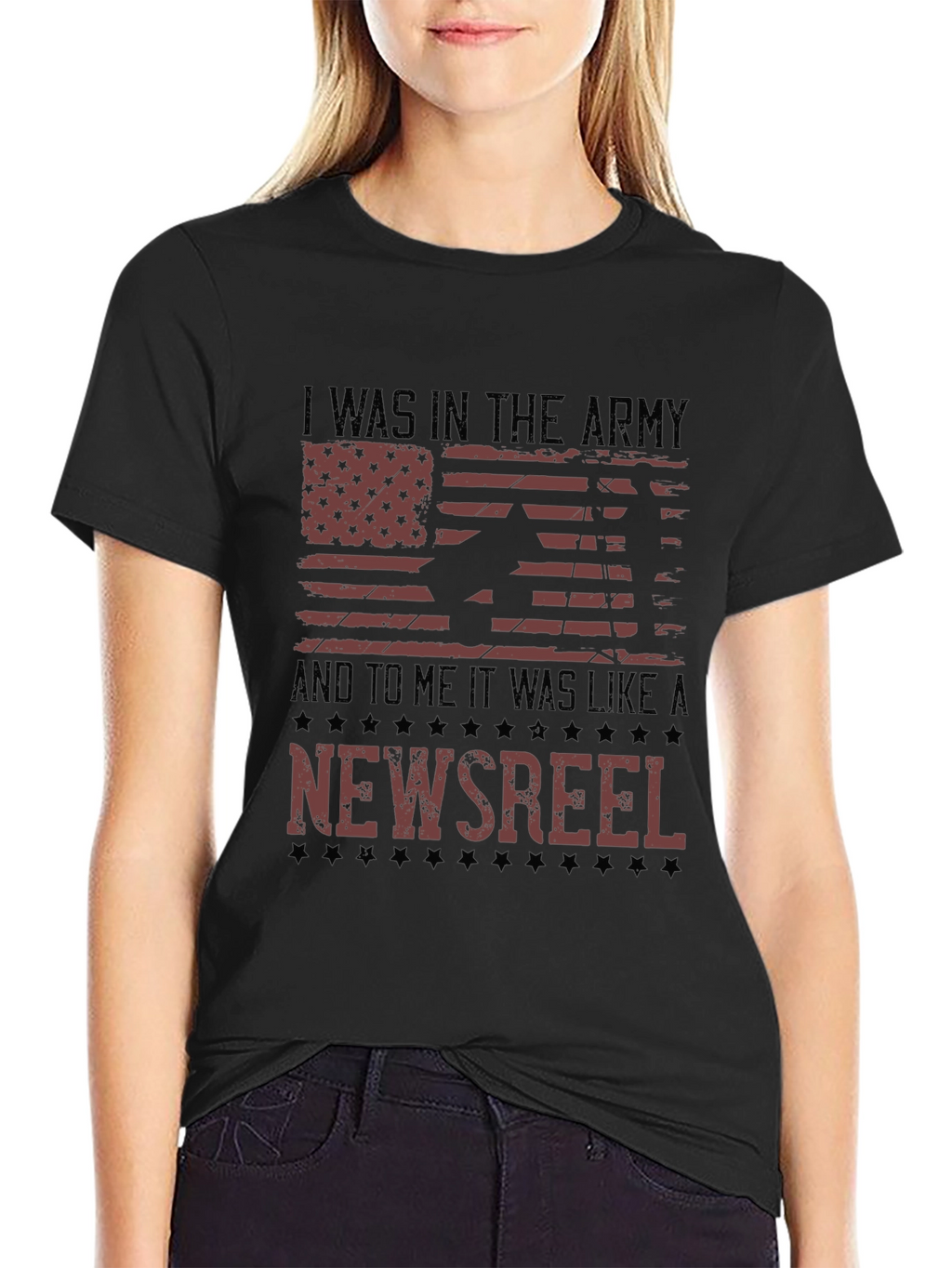I Was In The Army Newsreel Graphic Tee