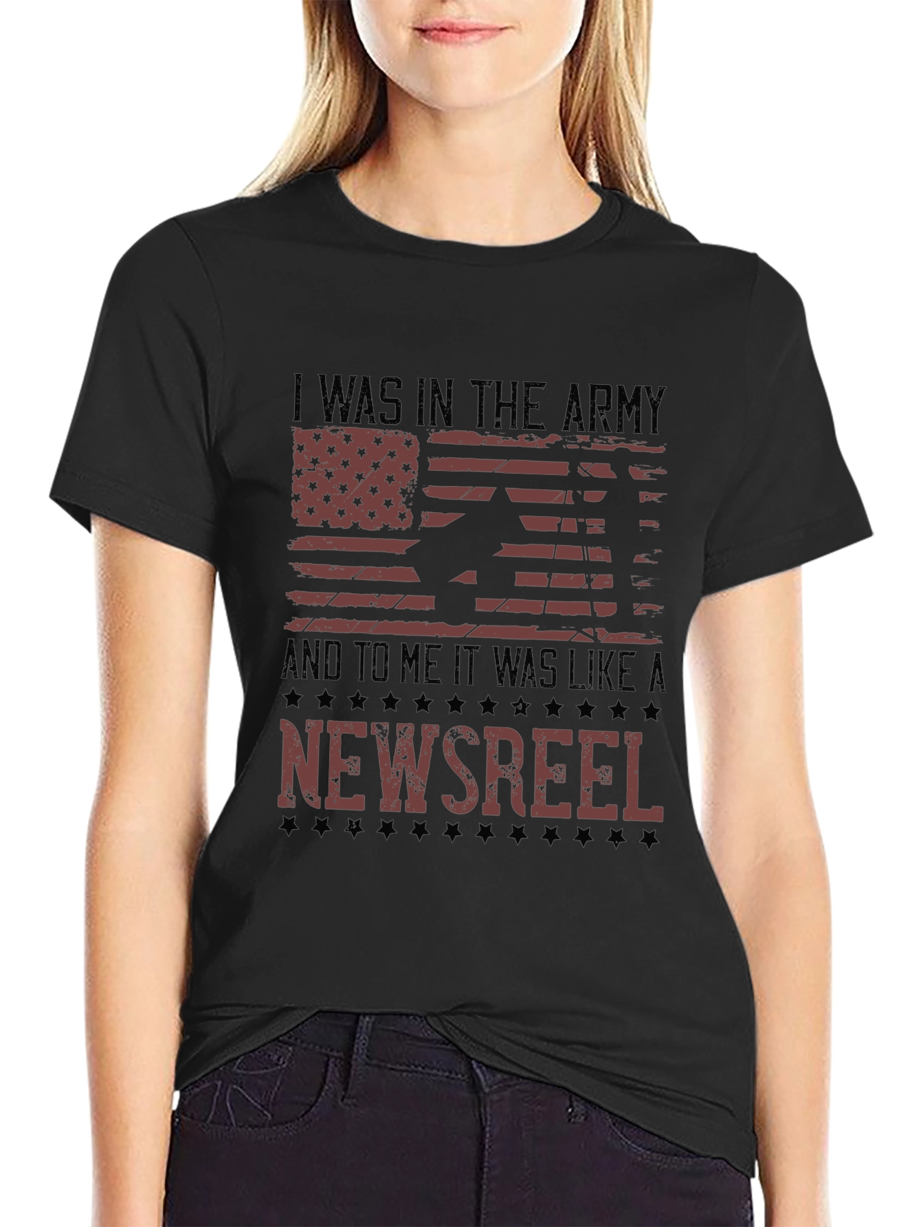 I Was In The Army Newsreel Graphic Tee