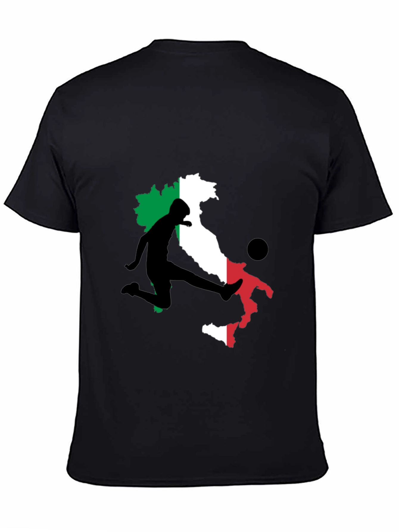 Italy Soccer T-Shirt: Italian Flag Football Tee