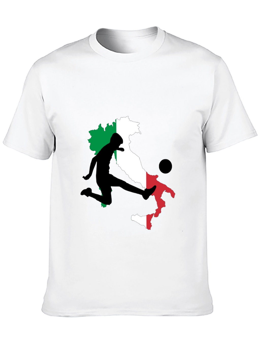 Italy Soccer T-Shirt: Italian Flag Football Tee