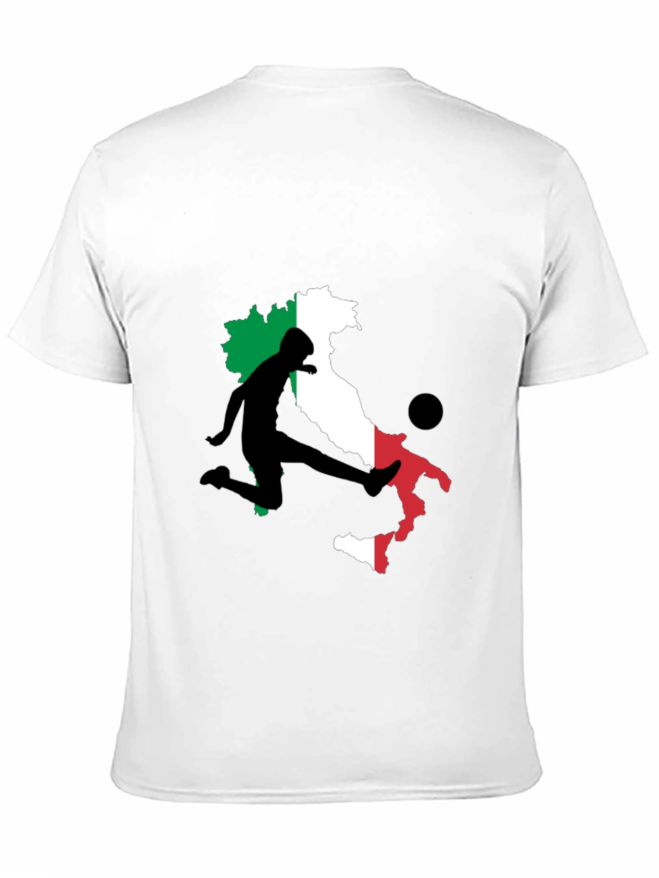 Italy Soccer T-Shirt: Italian Flag Football Tee