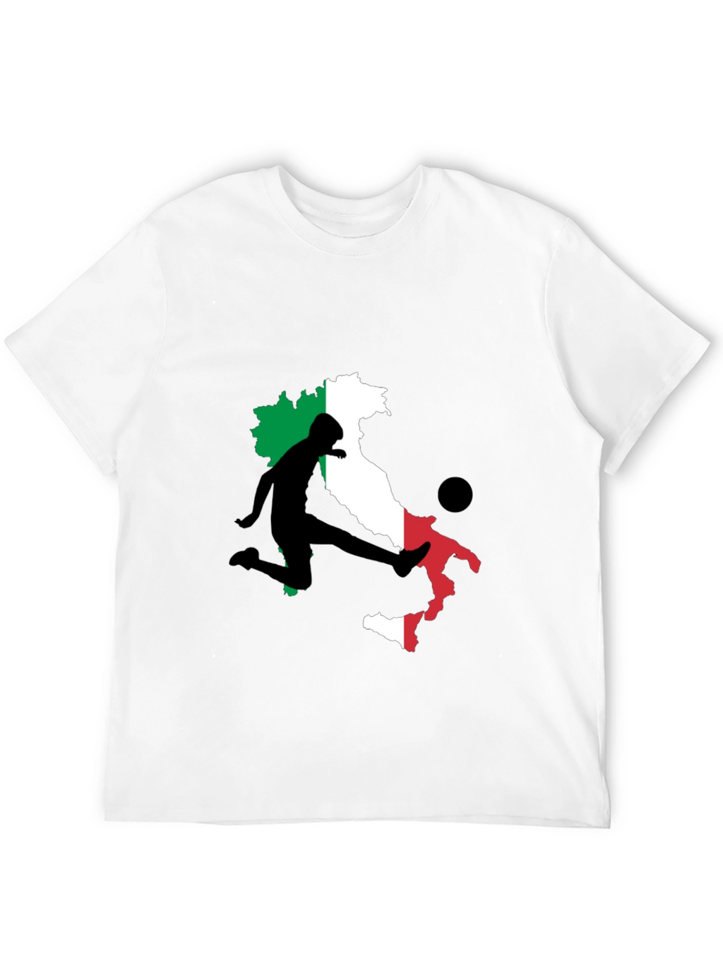 Italy Soccer T-Shirt: Italian Flag Football Tee
