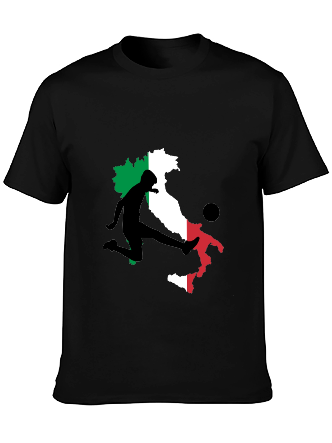 Italy Soccer T-Shirt: Italian Flag Football Tee