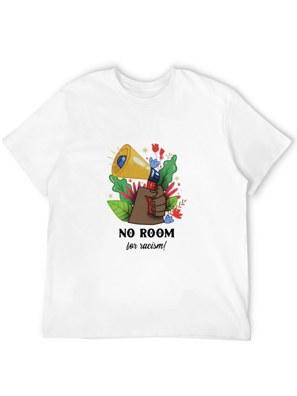 No Room for Racism Black T-Shirt