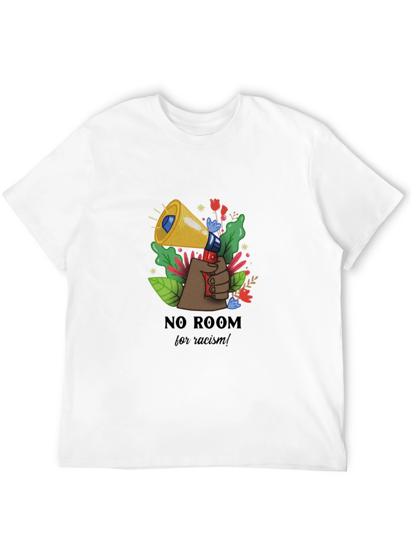 No Room for Racism Black T-Shirt