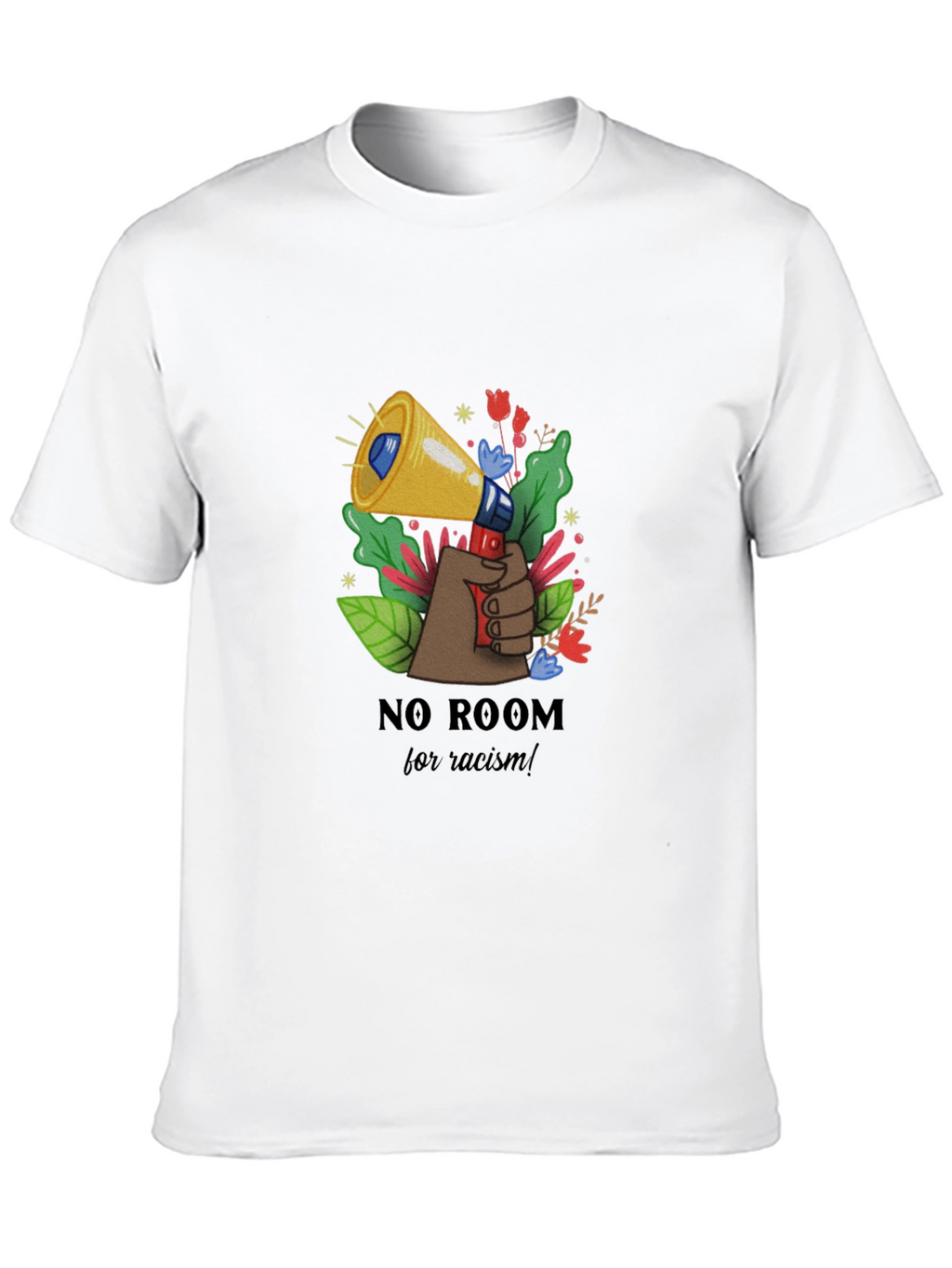 No Room for Racism Black T-Shirt