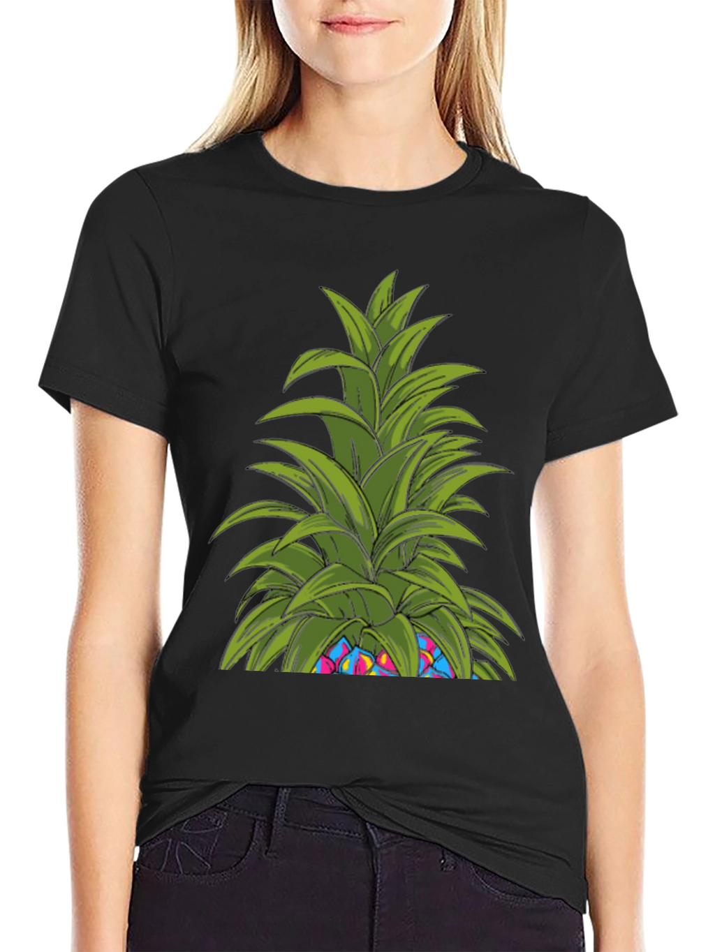 Funky Pineapple Graphic T-Shirt