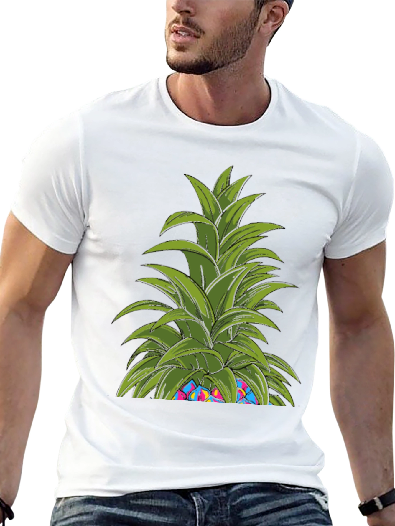 Funky Pineapple Graphic T-Shirt