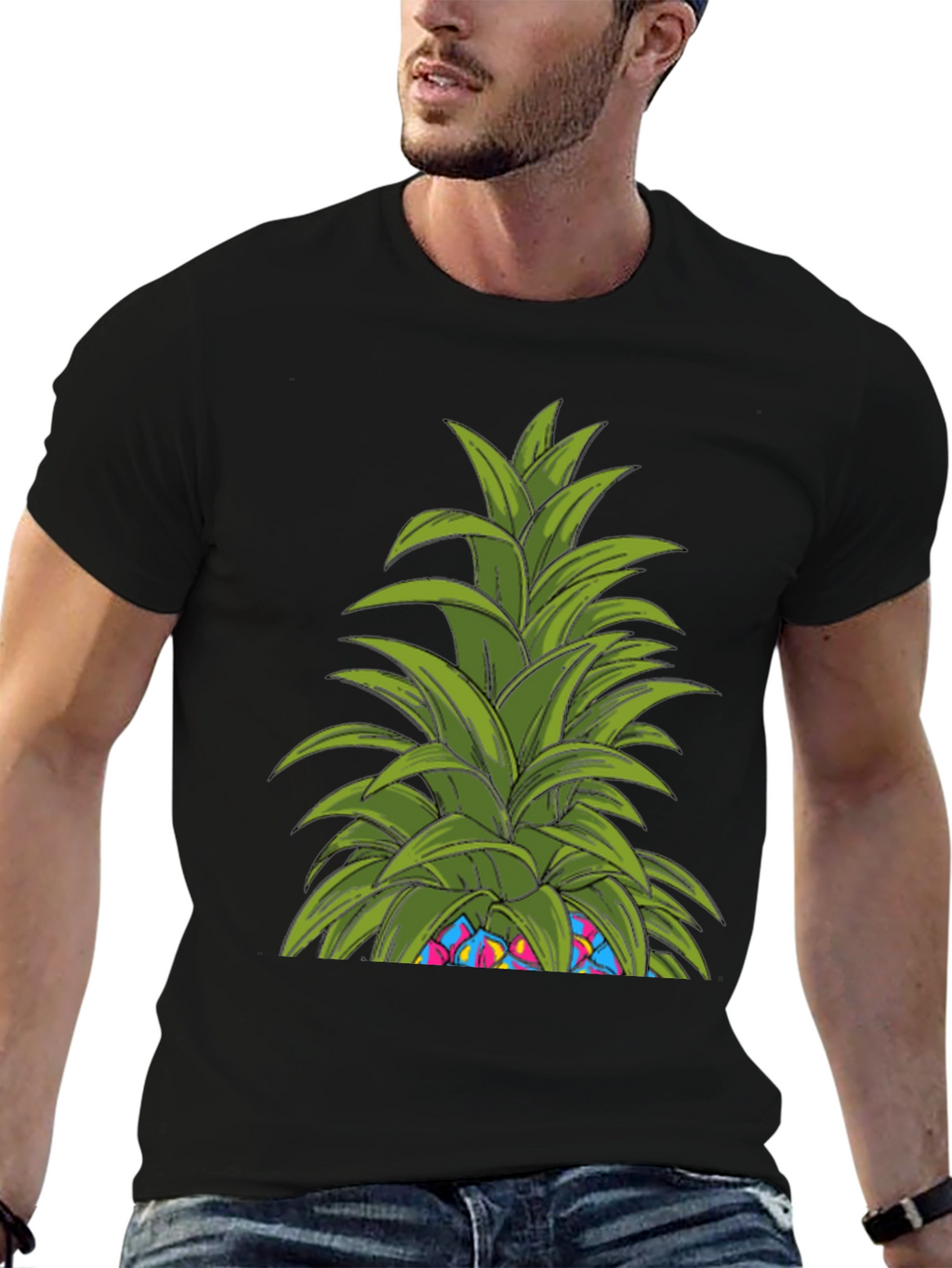 Funky Pineapple Graphic T-Shirt