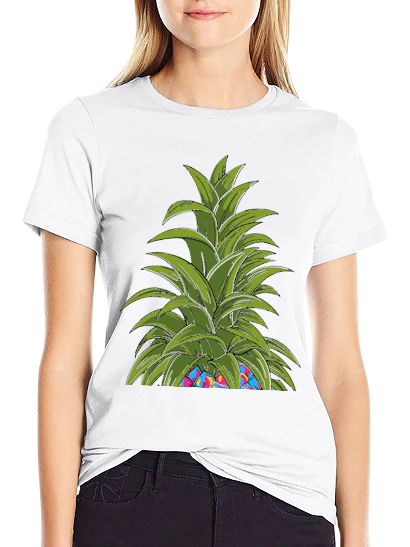 Funky Pineapple Graphic T-Shirt