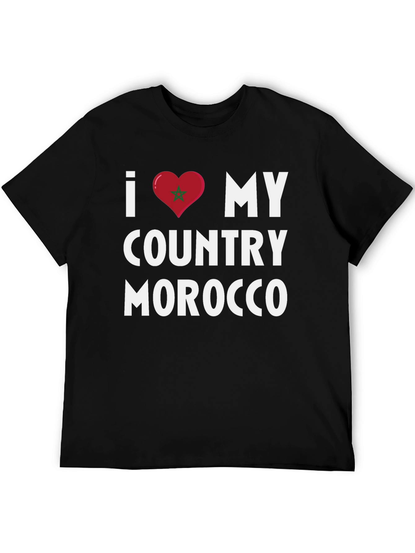 Morocco Pride T-Shirt - I Love My Country Graphic Tee