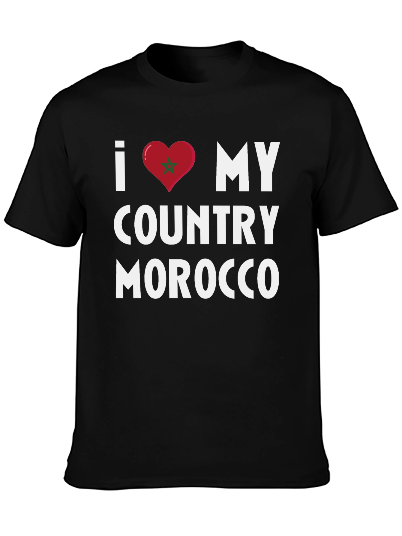 Morocco Pride T-Shirt - I Love My Country Graphic Tee