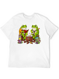 Frog Tea Party T-Shirt - Whimsical Design