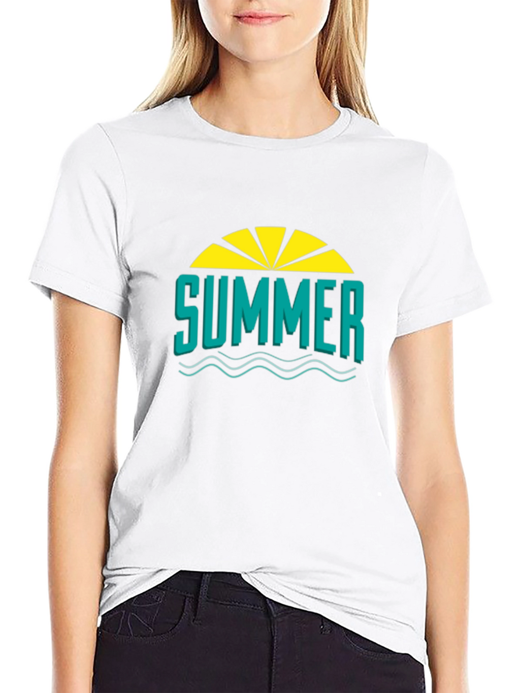 Summer Graphic T-Shirt - Black
