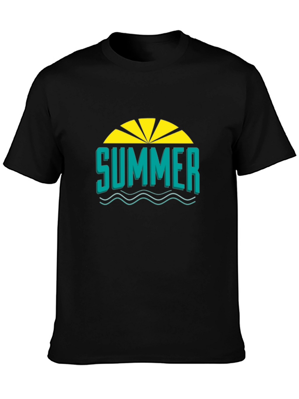 Summer Graphic T-Shirt - Black