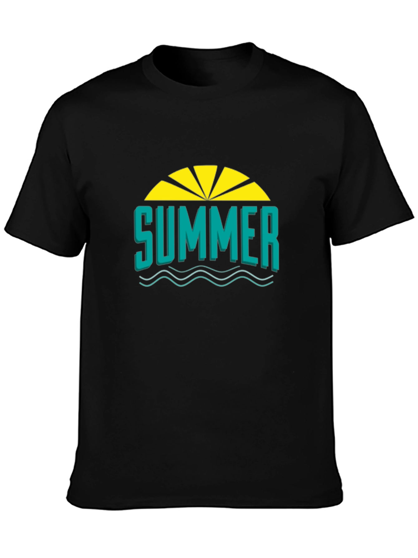 Summer Graphic T-Shirt - Black