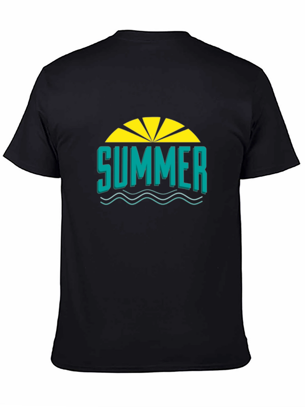 Summer Graphic T-Shirt - Black