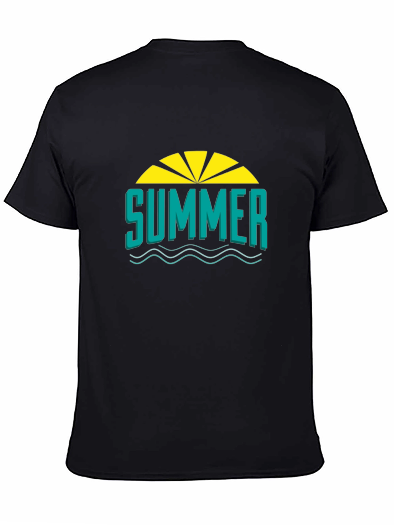 Summer Graphic T-Shirt - Black