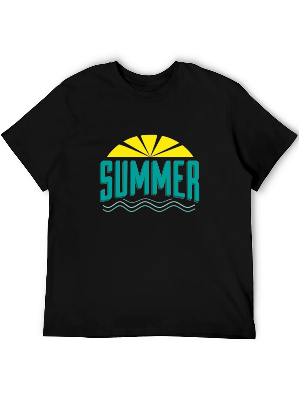 Summer Graphic T-Shirt - Black