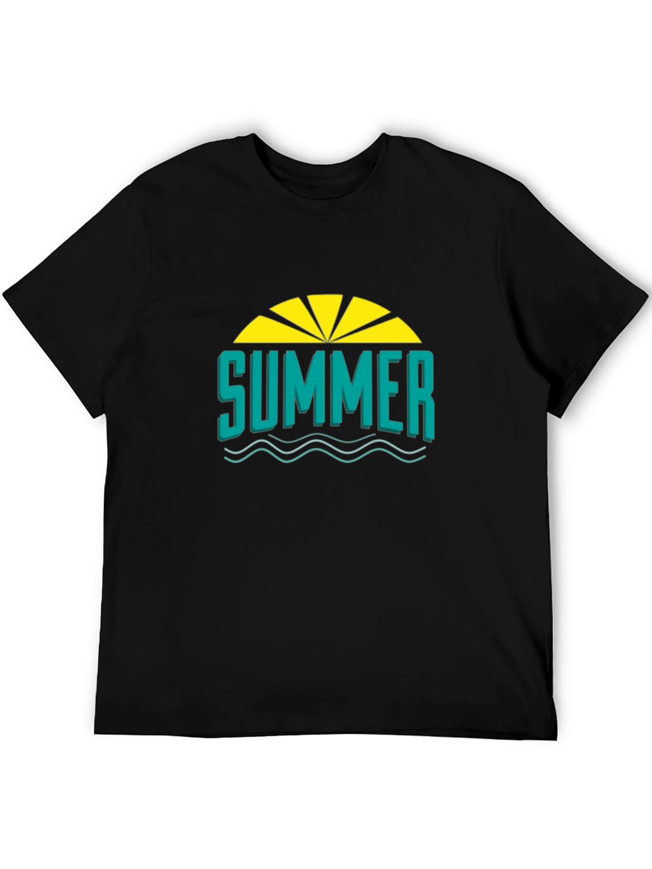 Summer Graphic T-Shirt - Black