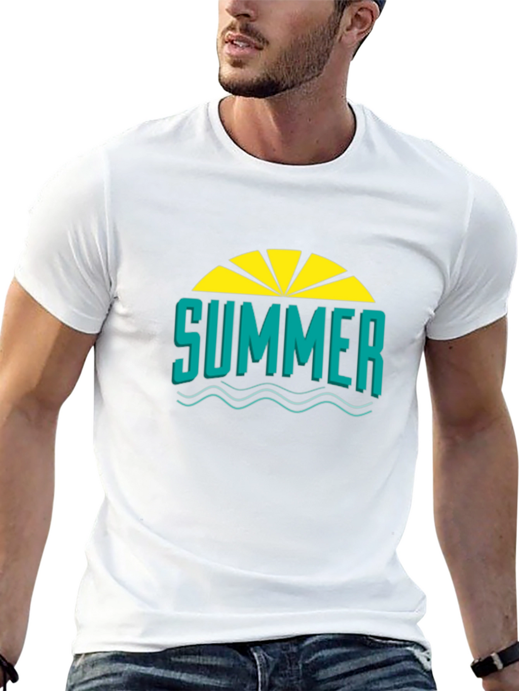 Summer Graphic T-Shirt - Black