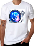 Yin Yang Galaxy Turntable Graphic Tee