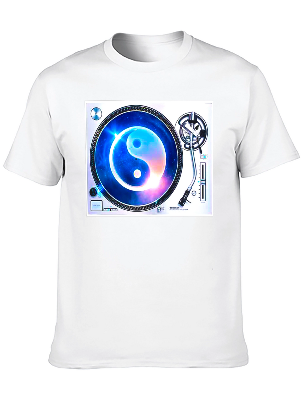 Yin Yang Galaxy Turntable Graphic Tee
