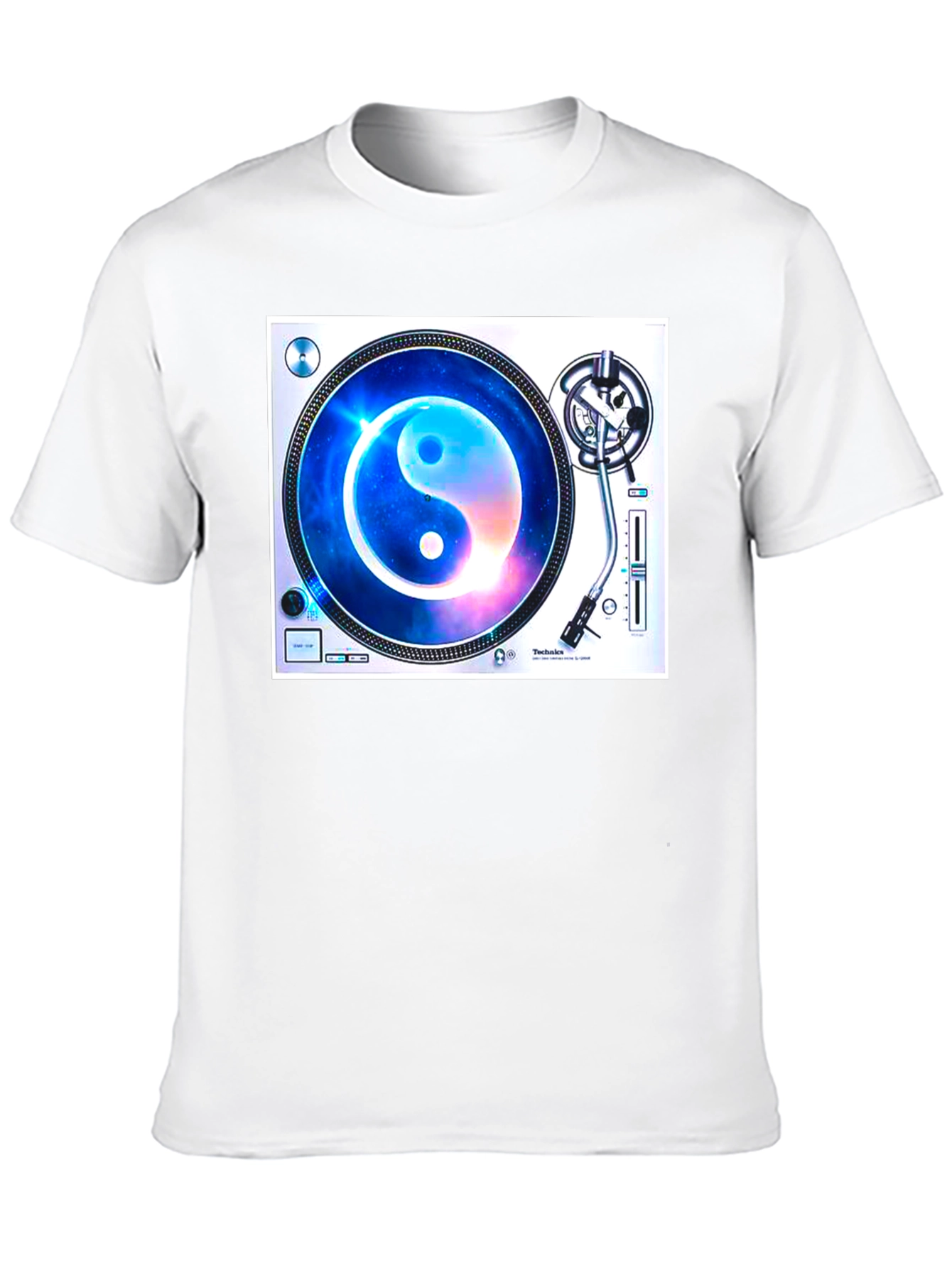 Yin Yang Galaxy Turntable Graphic Tee