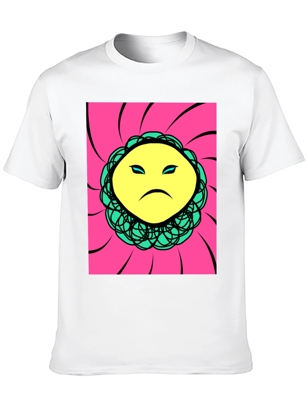 Sad Face Graphic Print T-Shirt