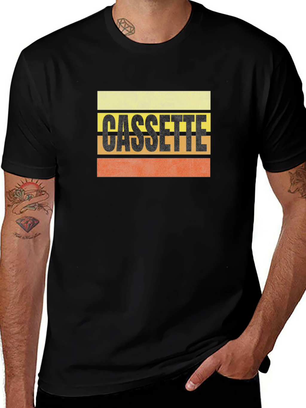 Cassette Retro Graphic Tee - Classic Style