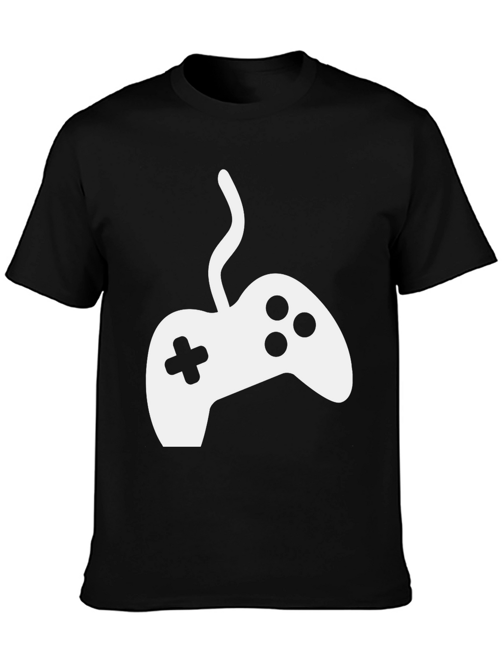 Gamer T-Shirt - White Controller Graphic Tee